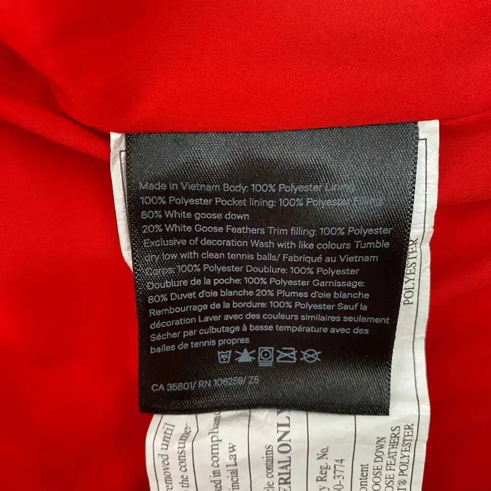 Lululemon Red Hooded Down-Filled Puffer Vest | Women’s Size 10